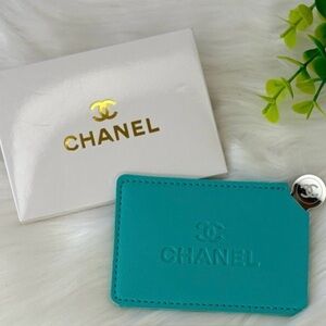 CHANEL TIFFANY Blue Mirror, Card Holder, & New in box 🩵